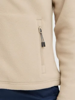 North Bend Sweatshirts & Sweatjacken*Damen Fleecejacke - NBConna beige uni