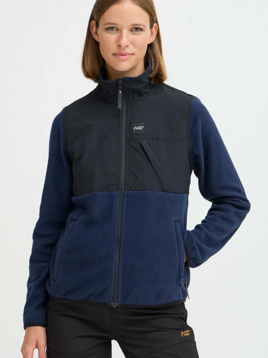 North Bend Sweatshirts & Sweatjacken|Jacken & Westen*Damen Fleecejacke - NBDelia W marine uni