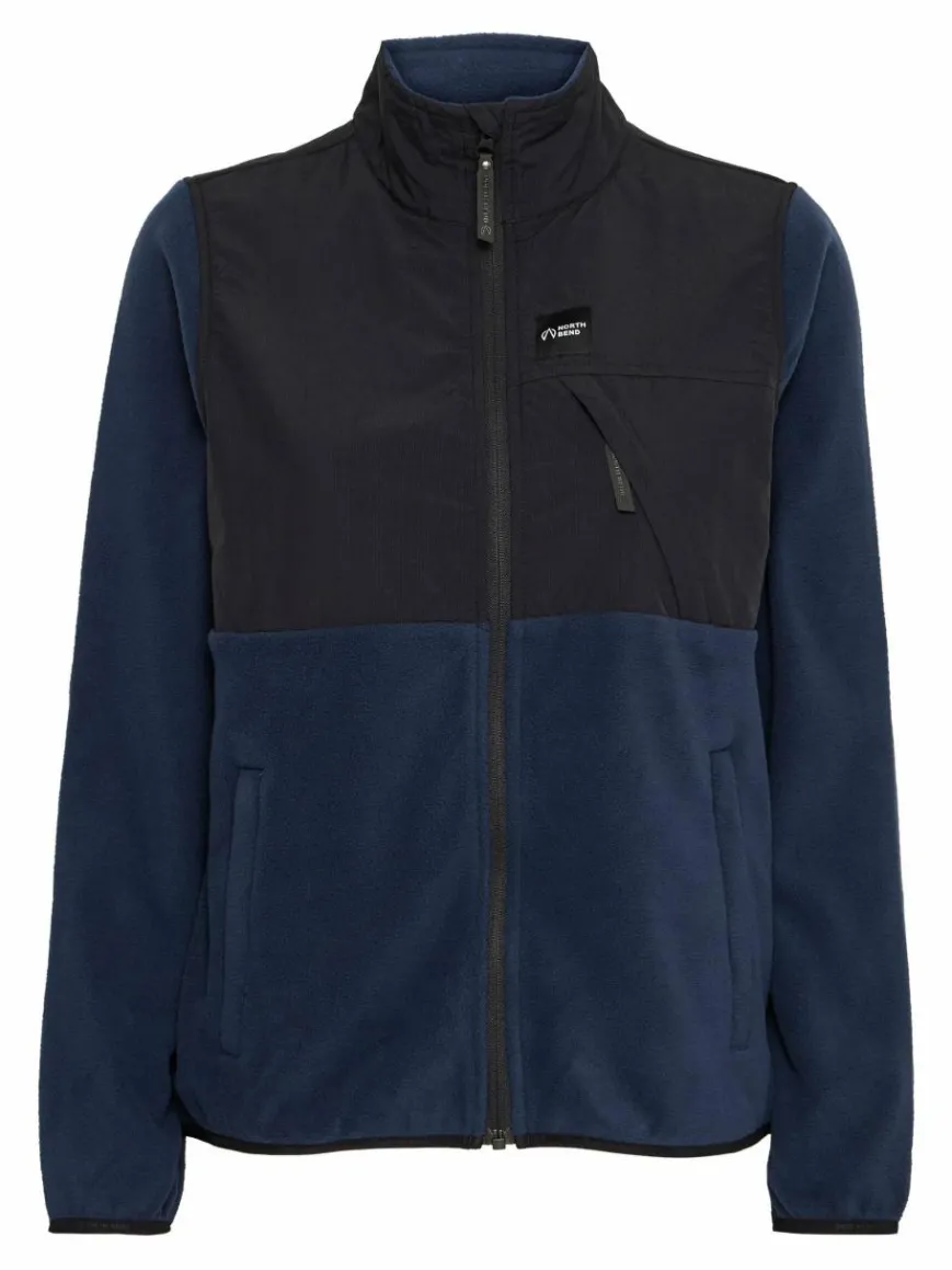 North Bend Sweatshirts & Sweatjacken|Jacken & Westen*Damen Fleecejacke - NBDelia W marine uni