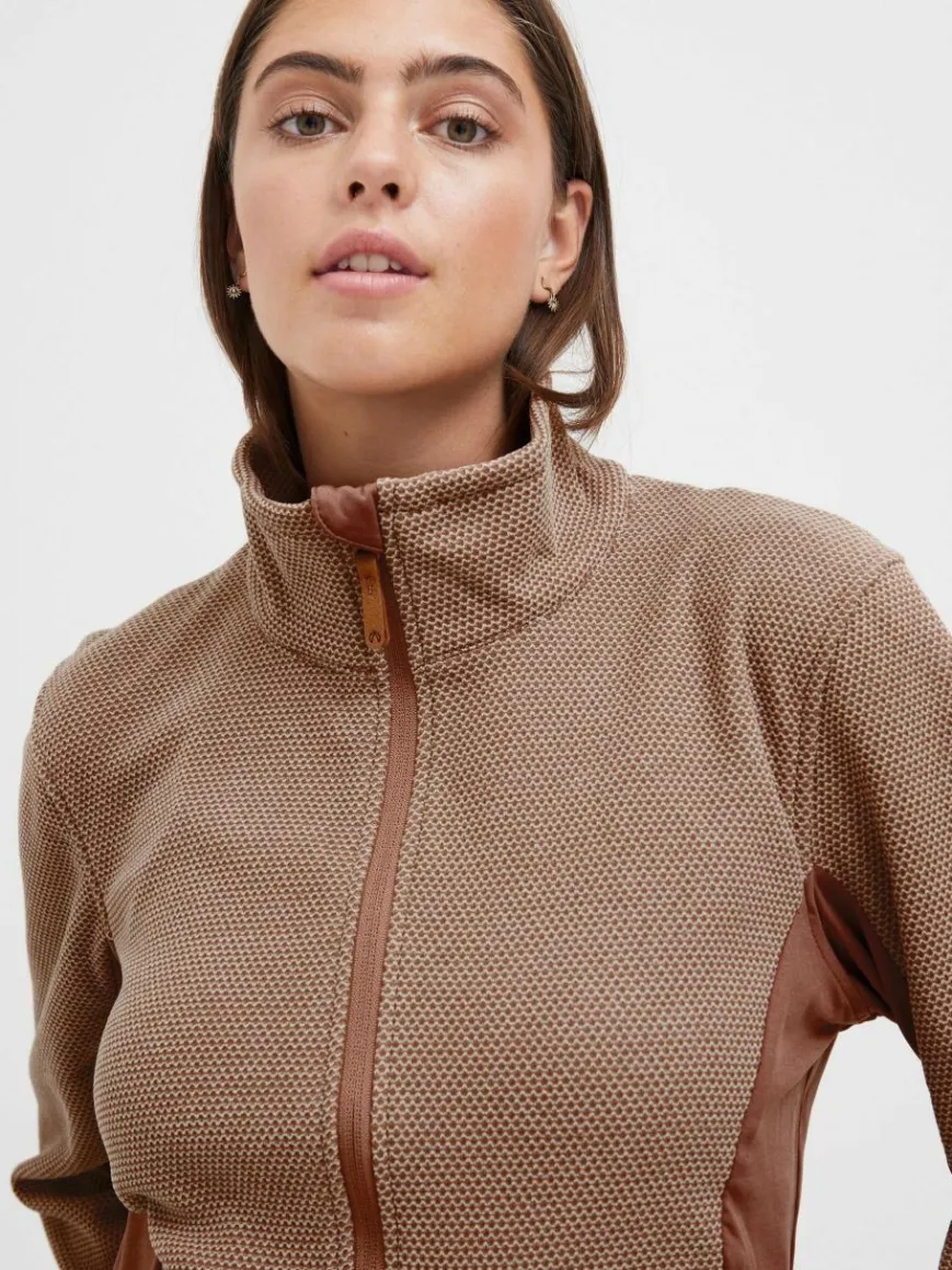 North Bend Sweatshirts & Sweatjacken*Damen Fleecejacke - NBHelga mocca meliert