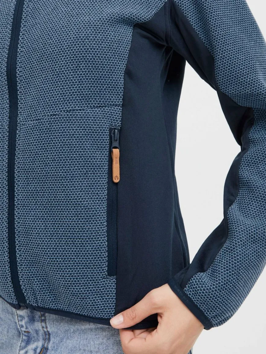 North Bend Sweatshirts & Sweatjacken*Damen Fleecejacke - NBHelga marine meliert