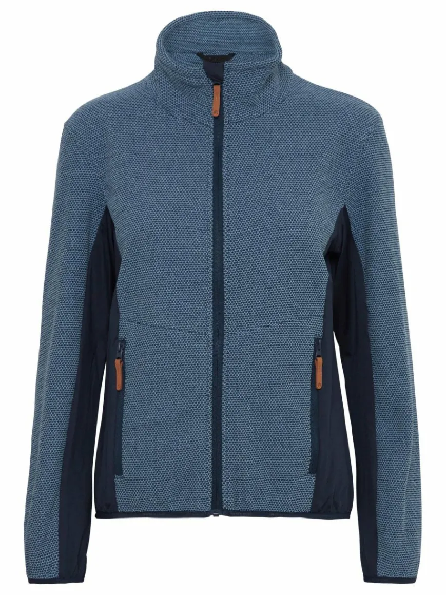 North Bend Sweatshirts & Sweatjacken*Damen Fleecejacke - NBHelga marine meliert