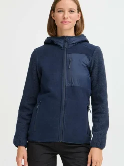 North Bend Sweatshirts & Sweatjacken*Damen Fleecejacke - NBMattea marine uni