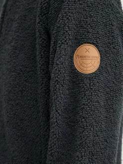 North Bend Sweatshirts & Sweatjacken*Damen Fleecejacke - NBStine schwarz uni