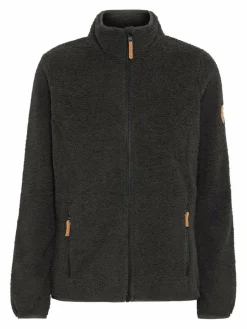 North Bend Sweatshirts & Sweatjacken*Damen Fleecejacke - NBStine schwarz uni