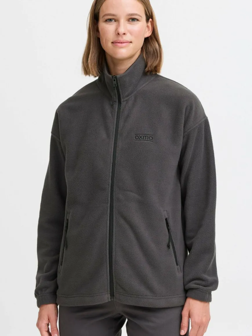 OXMO Sweatshirts & Sweatjacken|Jacken & Westen*Damen Fleecejacke - OXMARTA grau uni