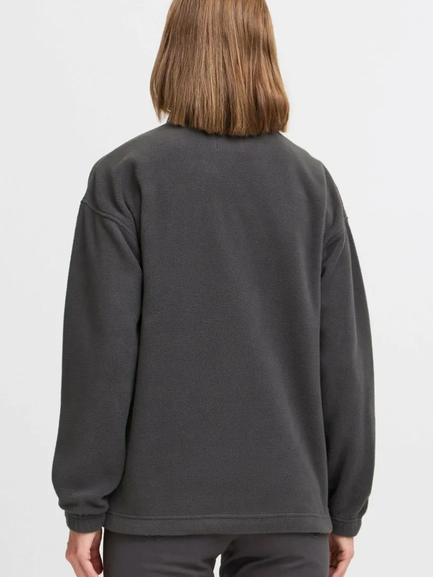 OXMO Sweatshirts & Sweatjacken|Jacken & Westen*Damen Fleecejacke - OXMARTA grau uni