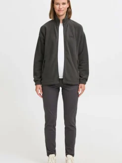 OXMO Sweatshirts & Sweatjacken|Jacken & Westen*Damen Fleecejacke - OXMARTA grau uni