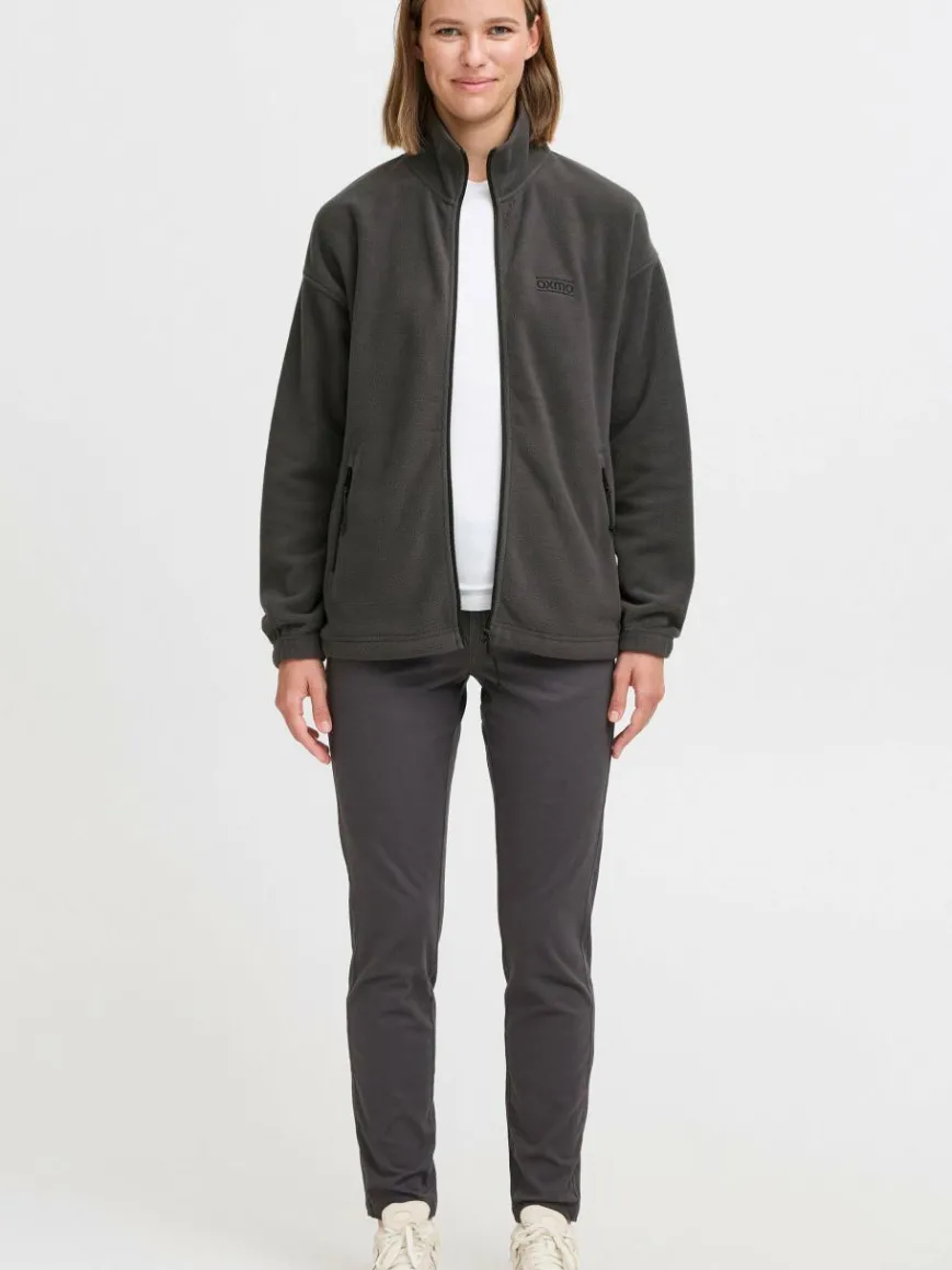 OXMO Sweatshirts & Sweatjacken|Jacken & Westen*Damen Fleecejacke - OXMARTA grau uni