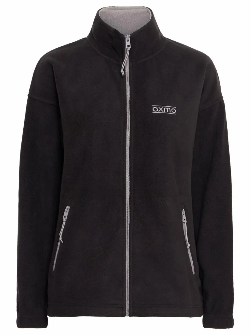 OXMO Sweatshirts & Sweatjacken|Jacken & Westen*Damen Fleecejacke - OXMARTA schwarz uni