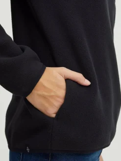 OXMO Sweatshirts & Sweatjacken*Damen Fleecejacke - OXNyfine schwarz uni