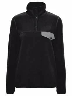 OXMO Sweatshirts & Sweatjacken*Damen Fleecejacke - OXNyfine schwarz uni