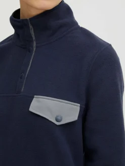 OXMO Sweatshirts & Sweatjacken*Damen Fleecejacke - OXNyfine blau uni