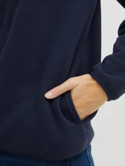 OXMO Sweatshirts & Sweatjacken*Damen Fleecejacke - OXNyfine blau uni