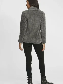 OXMO Sweatshirts & Sweatjacken*Damen Fleecejacke - OXTelsa grau uni