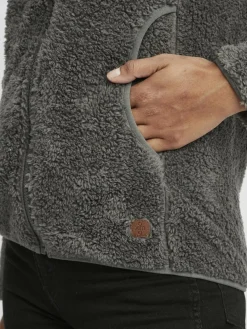 OXMO Sweatshirts & Sweatjacken*Damen Fleecejacke - OXTelsa grau uni