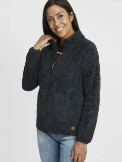 OXMO Sweatshirts & Sweatjacken*Damen Fleecejacke - OXTelsa blau uni
