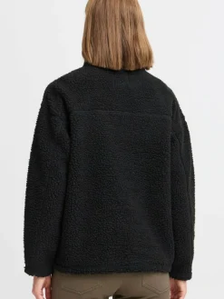 OXMO Sweatshirts & Sweatjacken*Damen Fleecejacke - OXTOLIRONE schwarz uni