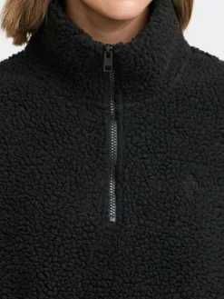 OXMO Sweatshirts & Sweatjacken*Damen Fleecejacke - OXTOLIRONE schwarz uni