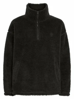 OXMO Sweatshirts & Sweatjacken*Damen Fleecejacke - OXTOLIRONE schwarz uni