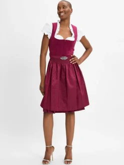 Krüger Dirndl Kleider*Damen Freizeitkleid altrosa uni