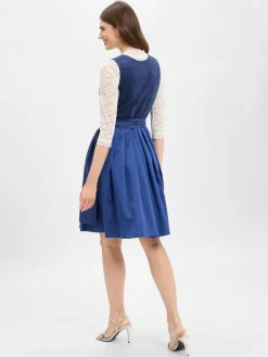 Krüger Dirndl Kleider*Damen Freizeitkleid indigo uni