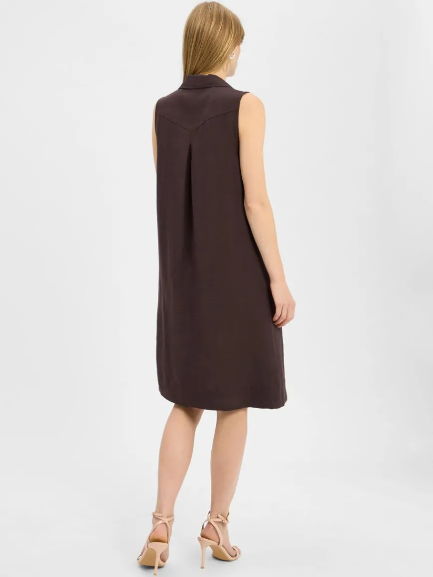 Opus Kleider*Damen Freizeitkleid - Wika schoko uni