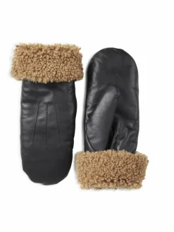 Markberg Handschuhe*Damen Fäustlinge schwarz uni