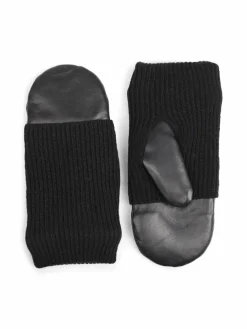 Markberg Handschuhe*Damen Fäustlinge schwarz uni