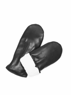 Markberg Handschuhe*Damen Fäustlinge schwarz uni