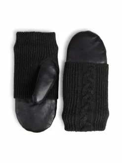 Markberg Handschuhe*Damen Fäustlinge schwarz uni