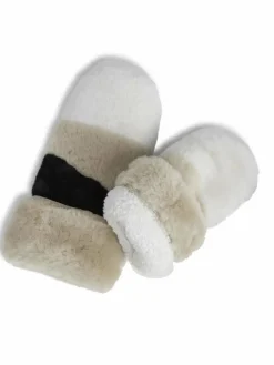 Markberg Handschuhe*Damen Fäustlinge beige uni