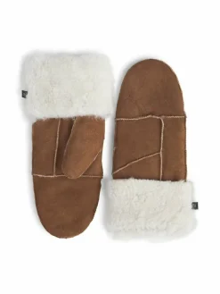 Markberg Handschuhe*Damen Fäustlinge kastanie uni