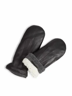 Markberg Handschuhe*Damen Fäustlinge schwarz uni
