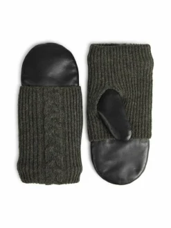 Markberg Handschuhe*Damen Fäustlinge grün uni