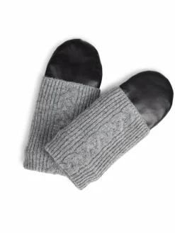 Markberg Handschuhe*Damen Fäustlinge schwarz uni