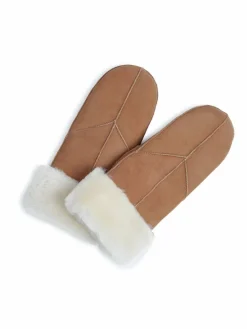 Markberg Handschuhe*Damen Fäustlinge cognac uni