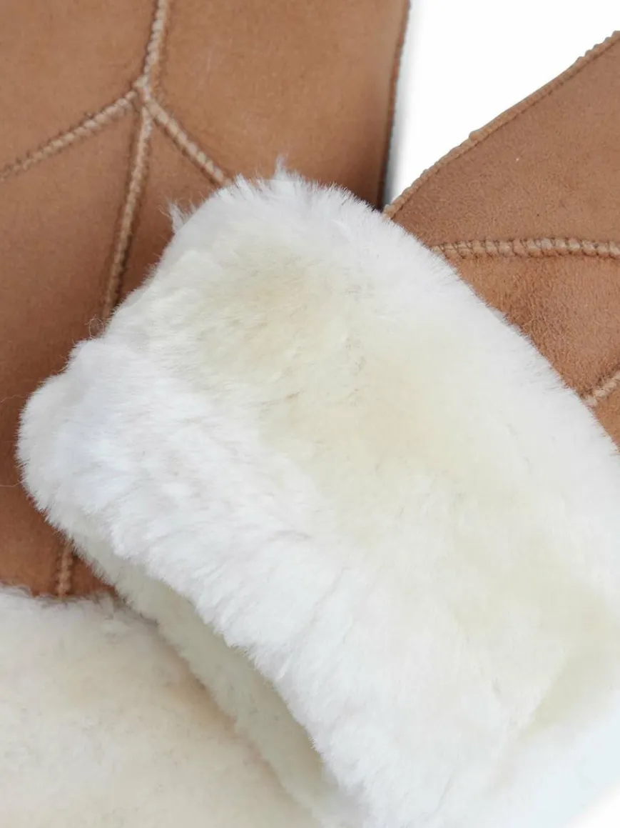 Markberg Handschuhe*Damen Fäustlinge cognac uni