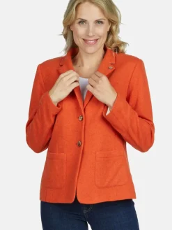 White Label Blazer*Damen Gehrock orange uni