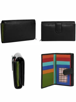 Samantha Look Taschen & Rucksäcke*Damen Geldbörse schwarz uni