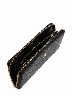 Tommy Hilfiger Taschen & Rucksäcke*Damen Geldbörse schwarz strukturiert