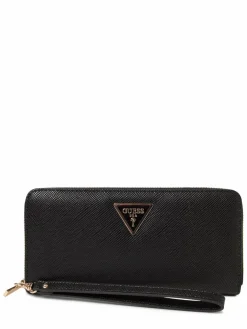 GUESS Taschen & Rucksäcke*Damen Geldbörse - Laurel schwarz strukturiert