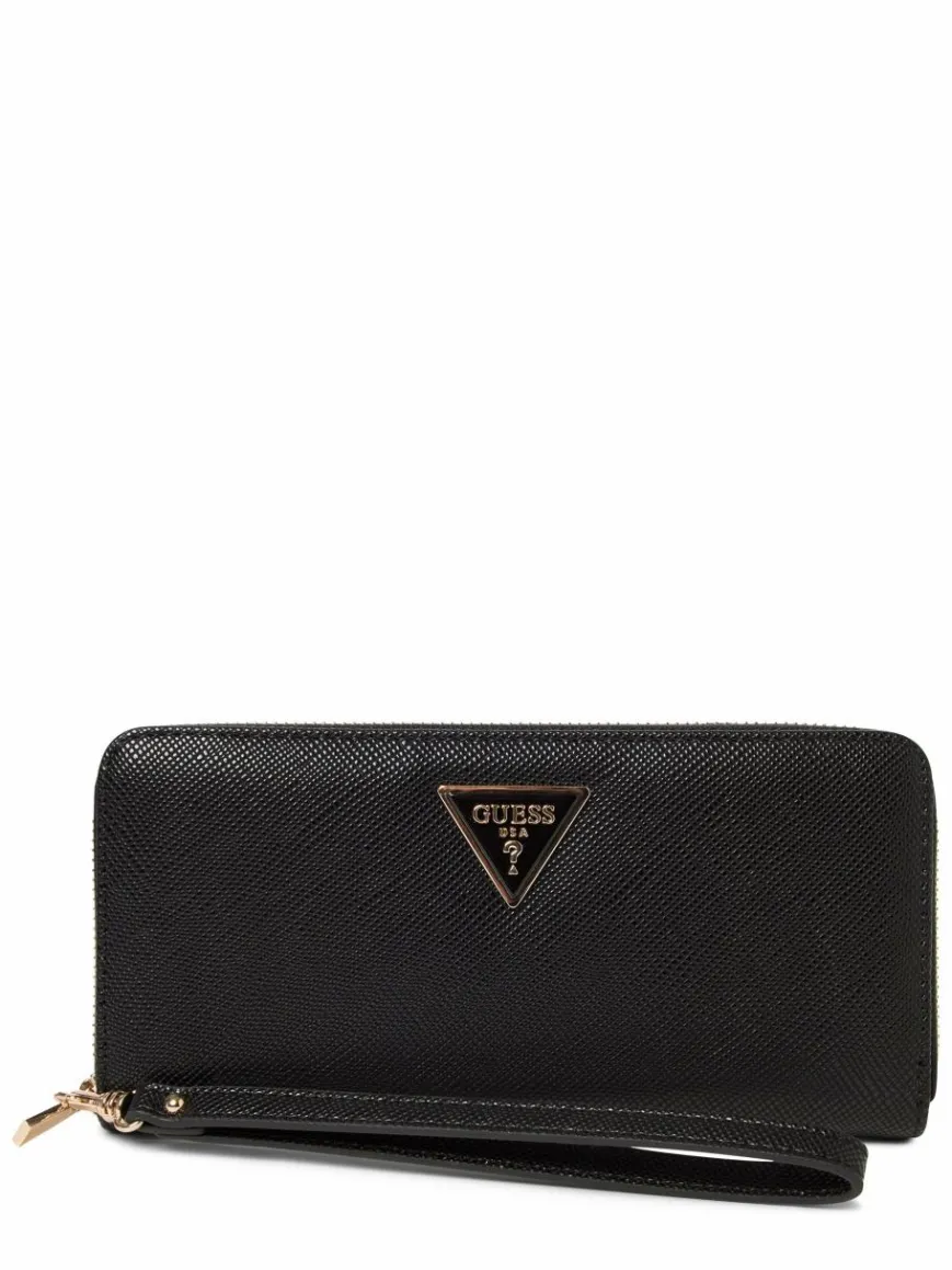 GUESS Taschen & Rucksäcke*Damen Geldbörse - Laurel schwarz strukturiert