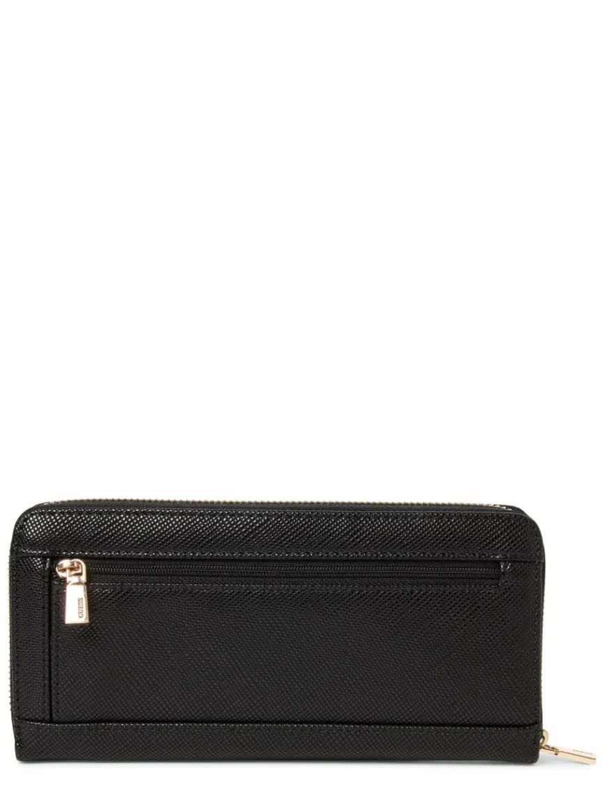 GUESS Taschen & Rucksäcke*Damen Geldbörse - Laurel schwarz strukturiert