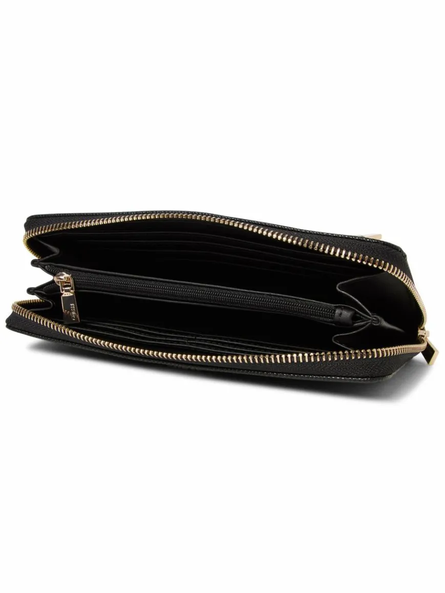 GUESS Taschen & Rucksäcke*Damen Geldbörse - Laurel schwarz strukturiert