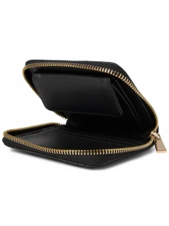 GUESS Taschen & Rucksäcke*Damen Geldbörse - Laurel anthrazit schwarz gemustert