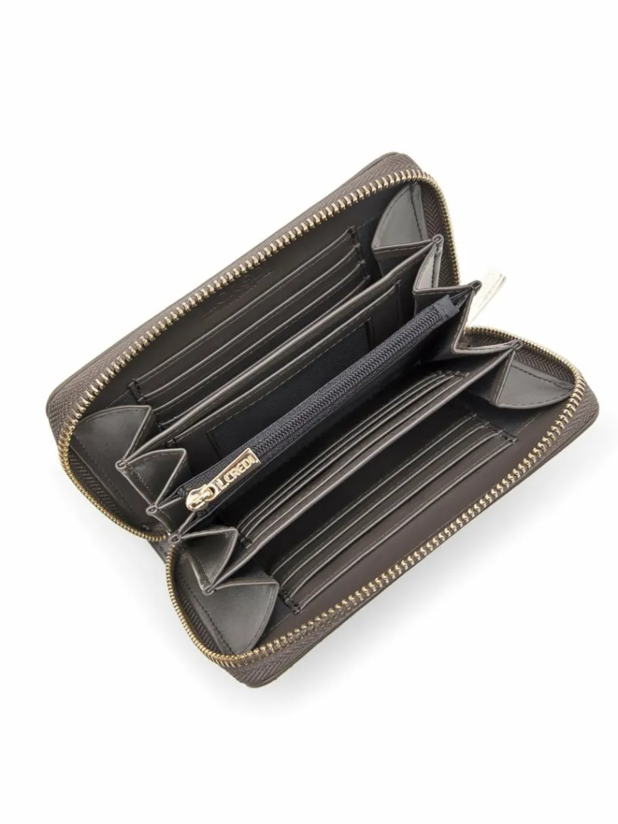 L.Credi Taschen & Rucksäcke*Damen Geldbörse - Perla taupe uni