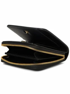 Calvin Klein Taschen & Rucksäcke*Damen Geldbörse aus Leder schwarz uni