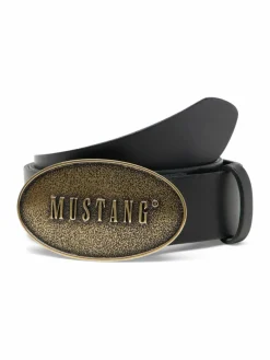 Mustang Gürtel*Damen Gürtel schwarz uni