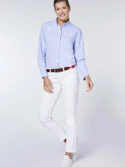 Polo Sylt Gürtel*Damen Gürtel braun pink gemustert